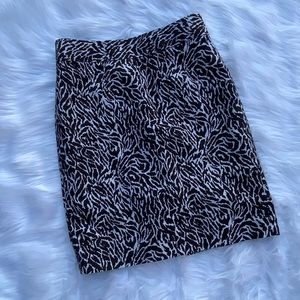 Loft zebra skirt